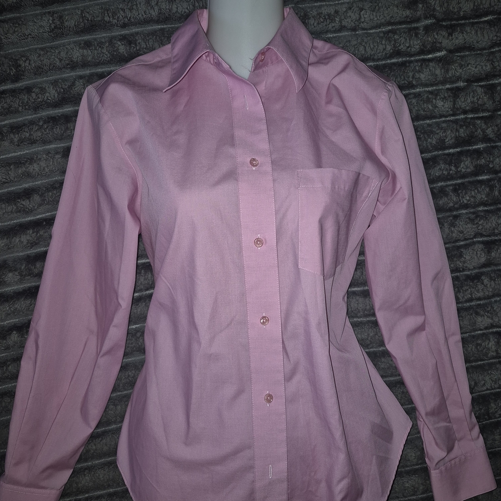 Foxcroft Lavender Button-Up Blouse